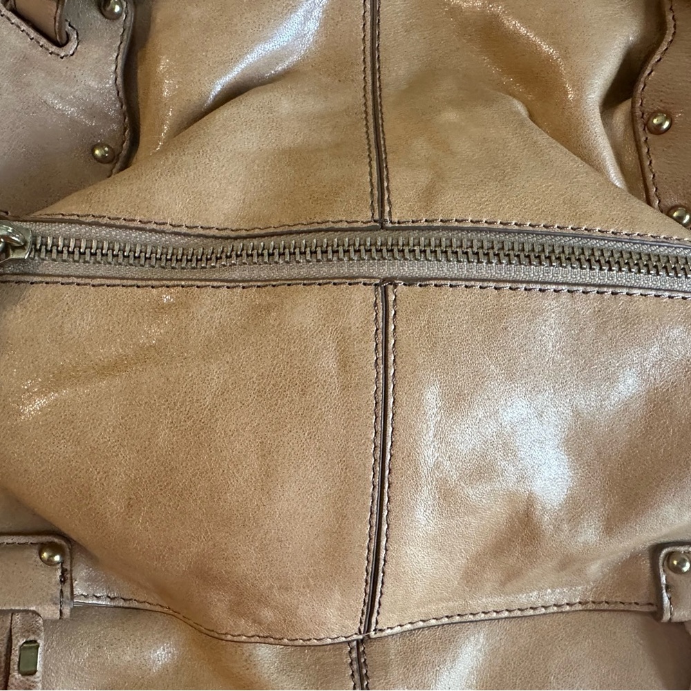 Kooba Hailey Camel Handbag NWT Satchel - Picture 9 of 13